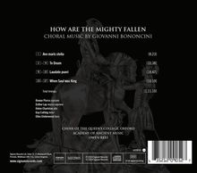 Giovanni Battista Bononcini (1670-1747): Geistliche Chorwerke "How Are The Mighty Fallen", CD