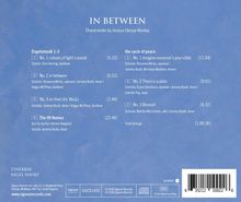 Titel: IN BETWEEN

Choral works by Jessica Ulusoy-Horsley

Engelsmusik 1-3

1. No. 1 colours of light’s sound [5.33]
Solist: Tom Herring, Bariton

2. No. 2 in between [5.53]
Solisten: Rosanna Wicks, Sopran | Jeremy Budd, Tenor | Angus McPhee, Bariton

3. No. 3 en theó (ἐν θεῷ) [7.44]
Solisten: Jeremy Budd, Tenor | Angus McPhee, Bariton

4. The 99 Names [22.46]
Qur’an rezitiert: Kerem Adigüzel
Solist: Jeremy Budd, Tenor

the cycle of peace

5. No. 1 Imagine everyone’s your child [11.04]
Solisten: Rosanna Wicks, Sopran | Jeremy Budd, Nicholas Madden, Tenöre

6. No. 2 There is a plain [9.01]
Solisten: Grace Davidson, Sopran | Jeremy Budd, Tenor | Camilla Pay, Harfe

7. No. 3 Blesséd [6.32]
Solisten: Martha McLorinan, Alt | Jeremy Budd, Tenor

Total timings: [1.08.36]

Signumrecords.com

Tenebrae

Nigel Short