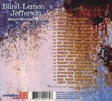 "Blind" Lemon Jefferson: Black Snake Moan, CD