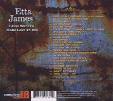 Etta James: I Just Want To Make Love To You, CD