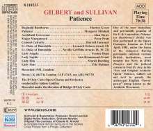 Arthur Sullivan (1842-1900): Patience, CD
