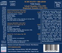 Johannes Brahms (1833-1897): Sonaten für Violine &amp; Klavier Nr.1 &amp; 3, CD