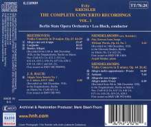 Fritz Kreisler - Complete Concerto Recordings Vol.1, CD