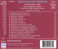 Fritz Kreisler (1875-1962): Werke für Violine &amp; Orchester, CD