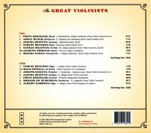 Great Violinists, 2 CDs