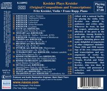 Fritz Kreisler (1875-1962): Kreisler spielt Kreisler, CD