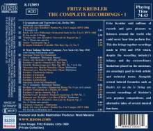 Fritz Kreisler - The Complete Recordings Vol.1, CD