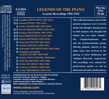 Legends of the Piano - Acoustic Recordings 1901-1924, CD