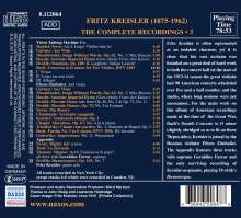 Fritz Kreisler - The Complete Recordings Vol.3, CD