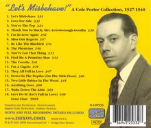 Cole Porter (1891-1964): Let's Misbehave, CD