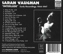 Sarah Vaughan (1924-1990): Interlude: Early Recordings 1944 - 1947, CD