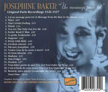 Josephine Baker: Un Message Pour Toi, CD