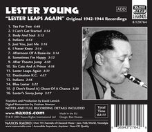 Lester Young (1909-1959): Lester Leaps Again, CD