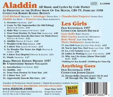 Cole Porter (1891-1964): Aladdin/Les Girls, CD