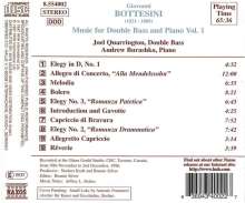 Giovanni Bottesini (1821-1889): Werke für Kontrabaß &amp; Klavier Vol.1, CD