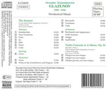 Alexander Glasunow (1865-1936): Violinkonzert op.82, CD