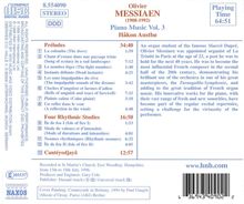 Olivier Messiaen (1908-1992): Preludes für Klavier Nr.1-8, CD