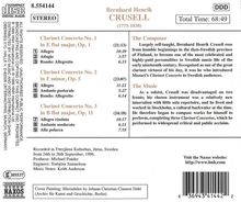 Bernhard Crusell (1775-1838): Klarinettenkonzerte Nr.1-3 (opp.1,5,11), CD