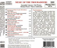 Musik der Troubadoure (12.& 13.Jh.), CD