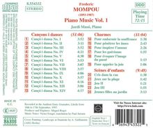 Federico Mompou (1893-1987): Klavierwerke Vol.1, CD