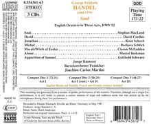 Georg Friedrich Händel (1685-1759): Saul, 3 CDs