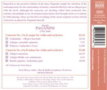 Niccolo Paganini (1782-1840): Violinkonzerte Nr.3 &amp; 4, CD