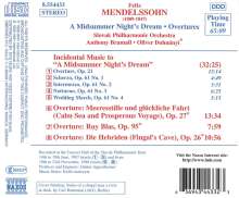 Felix Mendelssohn Bartholdy (1809-1847): Ein Sommernachtstraum (Ausz.), CD
