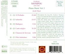 Federico Mompou (1893-1987): Klavierwerke Vol.2, CD