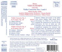 Henri Vieuxtemps (1820-1881): Violinkonzerte Nr.1 &amp; 4, CD