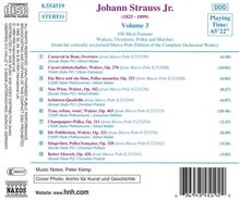 Johann Strauss II (1825-1899): Die 100 schönsten Walzer, Polkas, Ouvertüren &amp; Märsche Vol.3, CD