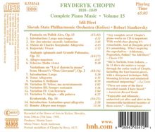 Frederic Chopin (1810-1849): Werke für Klavier &amp; Orchester, CD
