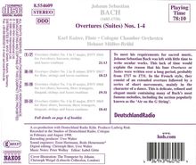 Johann Sebastian Bach (1685-1750): Orchestersuiten Nr.1-4, CD