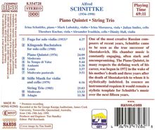 Alfred Schnittke (1934-1998): Klavierquintett, CD