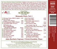 Franz Schubert (1797-1828): Lieder "Romantische Dichter" Vol.1, CD