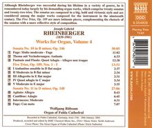 Josef Rheinberger (1839-1901): Sämtliche Orgelwerke Vol.4, CD