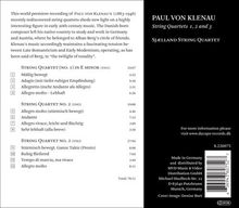 Paul von Klenau (1883-1946): Streichquartette Nr.1-3, CD