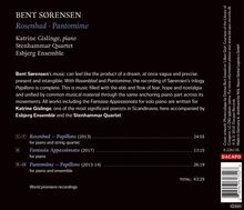 Bent Sörensen (geb. 1958): Rosenbad - Papillons für Klavier &amp; Streichquartett, CD