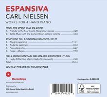 Carl Nielsen (1865-1931): Werke für Klavier 4-händig - "Espansiva", CD