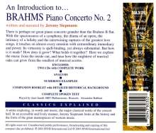 Classics Explained:Brahms,Klavierkonzert Nr.2, 2 CDs