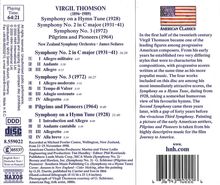 Virgil Thomson (1896-1989): Symphonien Nr.2 &amp; 3, CD