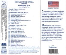 Edward MacDowell (1860-1908): Klavierwerke Vol.4, CD