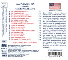 John Philip Sousa (1854-1932): Music for Wind Band Vol.5, CD