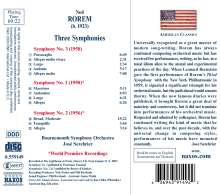 Ned Rorem (1923-2022): Symphonien Nr.1-3, CD