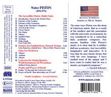 Walter Piston (1894-1976): The Incredible Flutist (Ballettmusik), CD