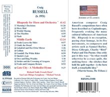 Craig H. Russell (geb. 1951): Rhapsodie für Horn &amp; Orchester, CD