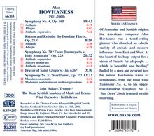 Alan Hovhaness (1911-2000): Symphonien Nr.4,20,53, CD