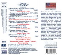 Howard Hanson (1896-1981): Konzert für Orgel, Harfe &amp; Streicher op.22 Nr.3, CD