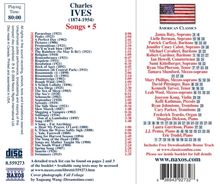 Charles Ives (1874-1954): Lieder Vol.5, CD