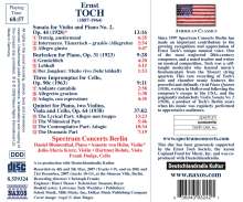 Ernst Toch (1887-1964): Klavierquintett op.64, CD