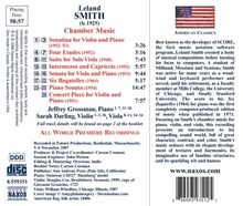 Leland Smith (1925-2013): Kammermusik, CD